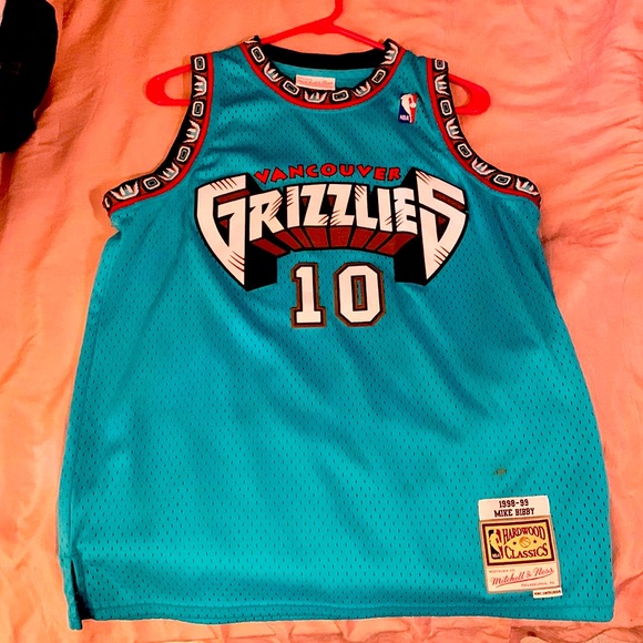 Vancouver Grizzlies Jersey Bibby #10